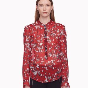 Rag & Bone sheer floral blouse